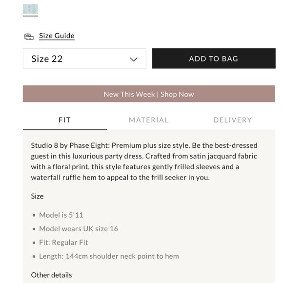 PHASE EIGHT DRESS - Picture 4 of 5